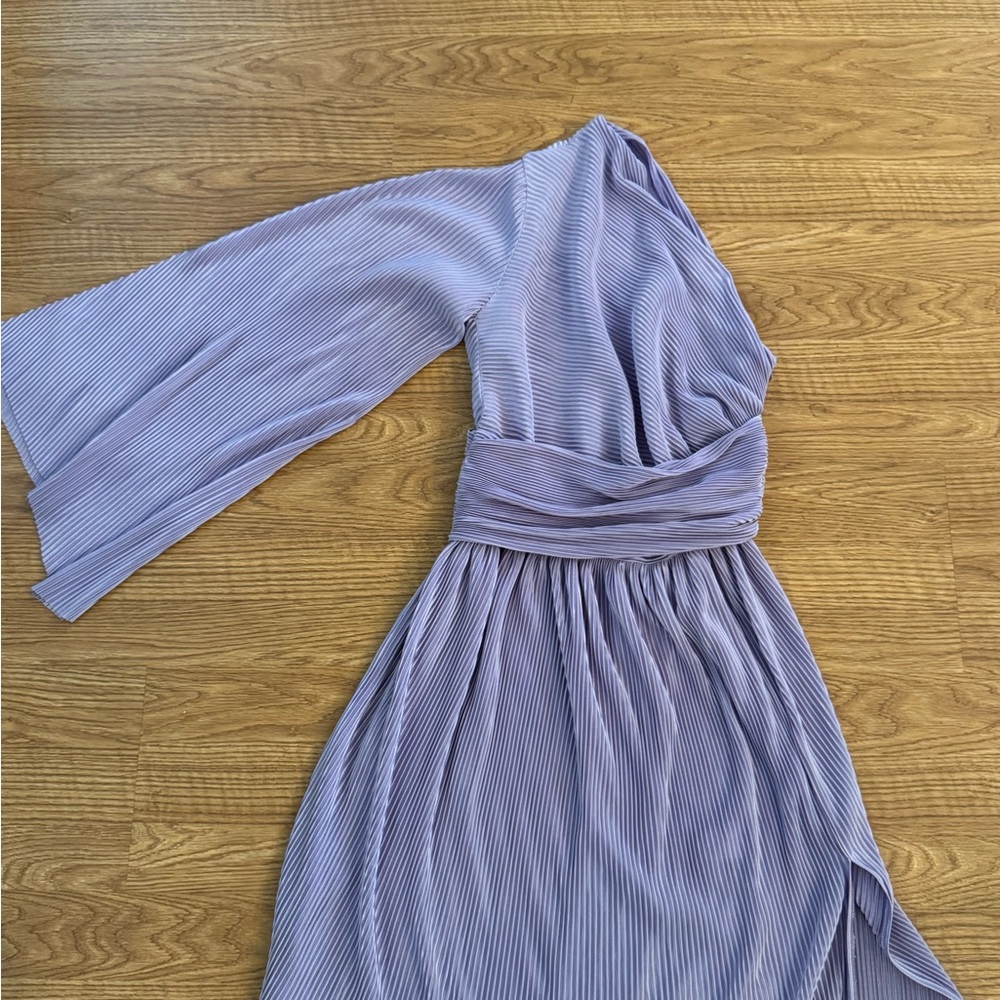 Pink Lily Lavender One-Shoulder Dress